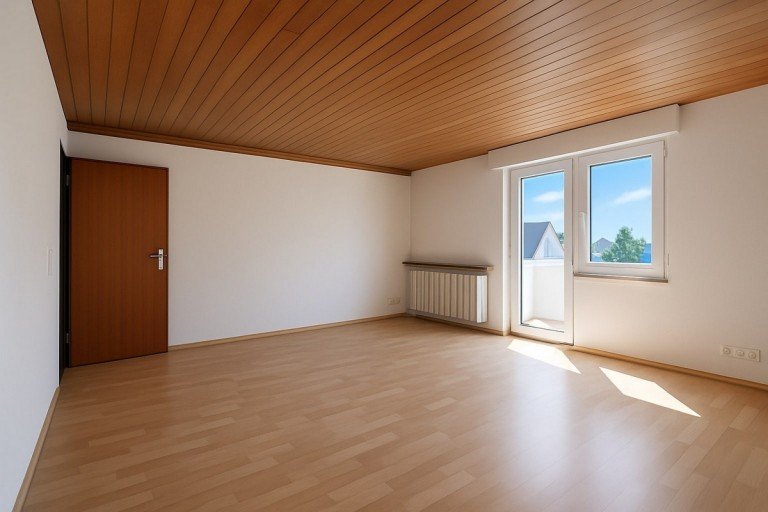 Wohnzimmer Gro�-Zimmern Dachgeschosswohnung Attraktive Kapitalanlage: Vermietete 2-Zimmer-Dachgeschosswohnung in ruhiger Lage von Gro�-Zimmern