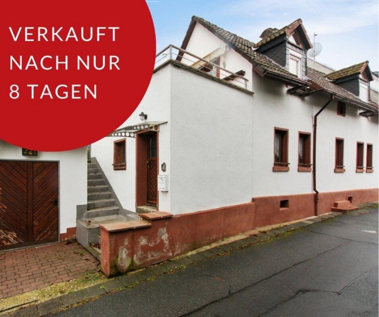 VERKAUFT Gro�-Zimmern Einfamilienhaus Provisionsfrei f�r den K�ufer: Kleines, freistehendes Einfamilienhaus mit gro�em Gartengrundst�ck in Klein-Zimmern
