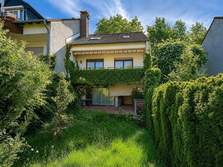 R�ckansicht vom Garten Reihenhaus Darmstadt