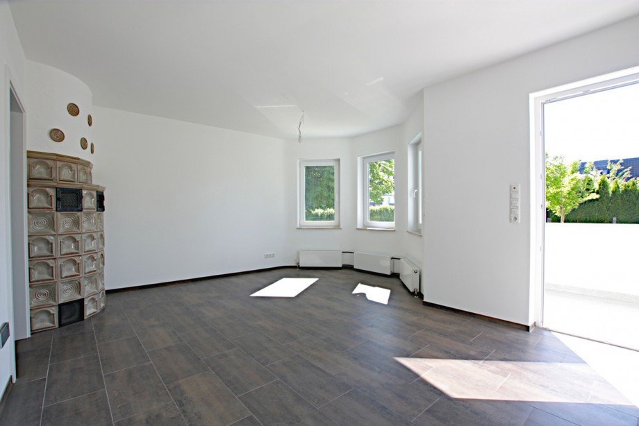 Essbereich mit Kaminofen Einfamilienhaus Reinheim