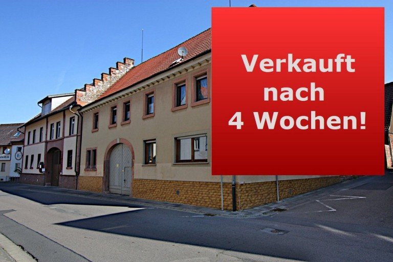 Ansicht Klein-Umstadt Einfamilienhaus Ehemalige Hofreite: Gro�es Wohnhaus mit Scheune und Hof. Mit etwas handwerklichem Geschick erstrahlt es wieder im alten Glanz